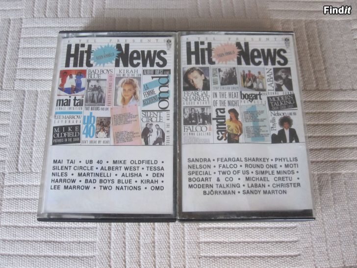 Myydään Hit News C-kasetter