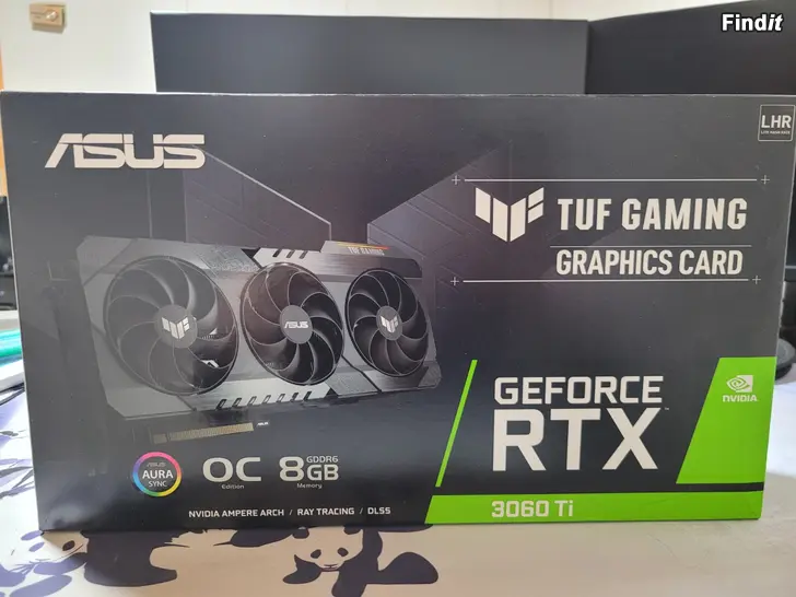 Säljes ASUS TUF Gaming GeForce RTX 3060 Ti OC 8GB näytönohjain