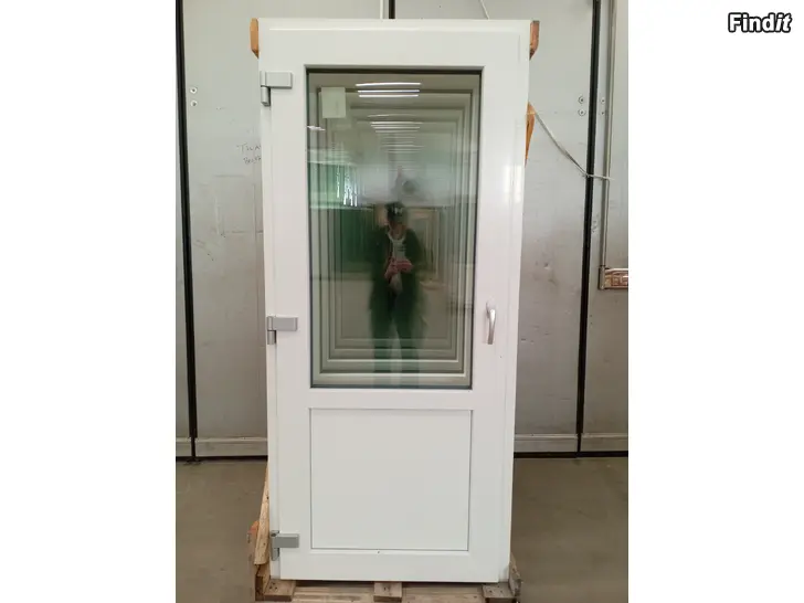 Myydään Terassdörr PVC823K M13, 890x1980, Vänster, Vit