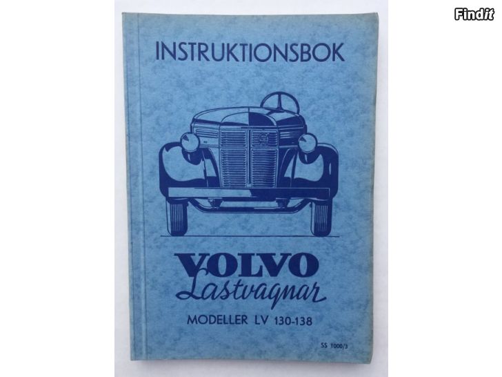 Säljes Instruktionsbok Volvo Lastvagnar 1944