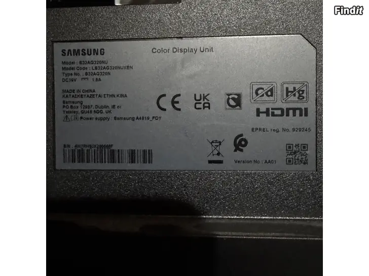 Säljes Samsung 32, Logitech G29 ratt/pedaler/växelspak och ställning