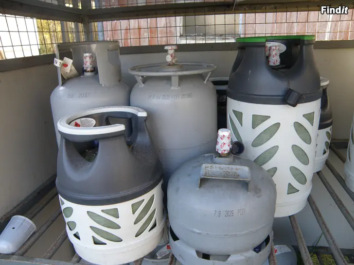 Säljes Gasflaskor, olika modeller