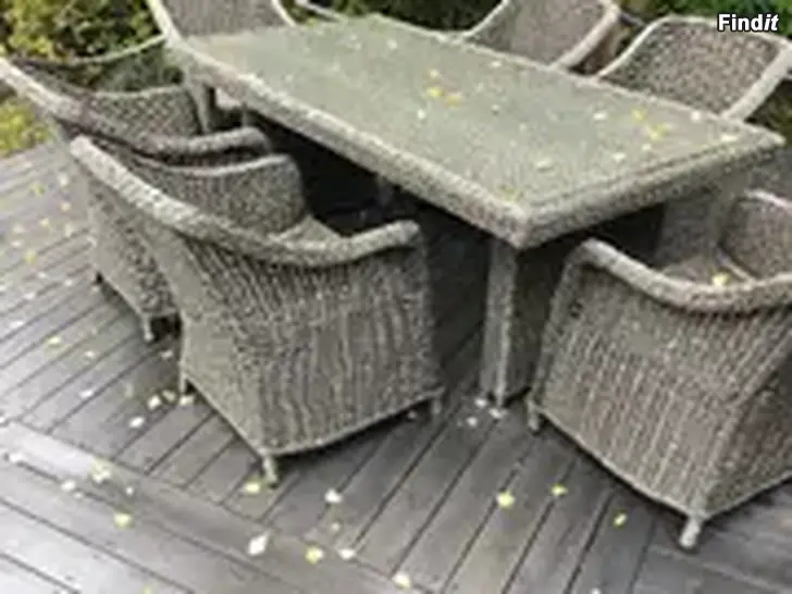 Myydään TARJOA / Rottinkikalusto 6 hengen