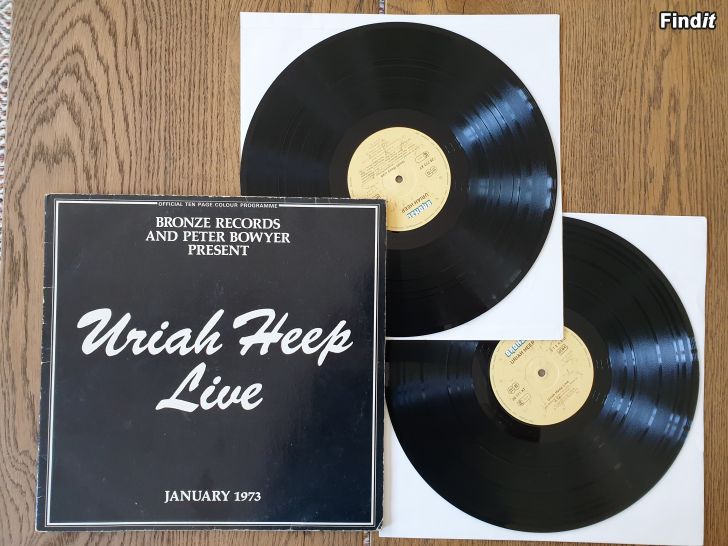 Säljes Uriah Heep, Live. Vinyl 2LP
