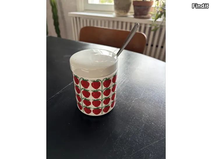 Säljes Arabia Pomona jordgubbe, syltburk