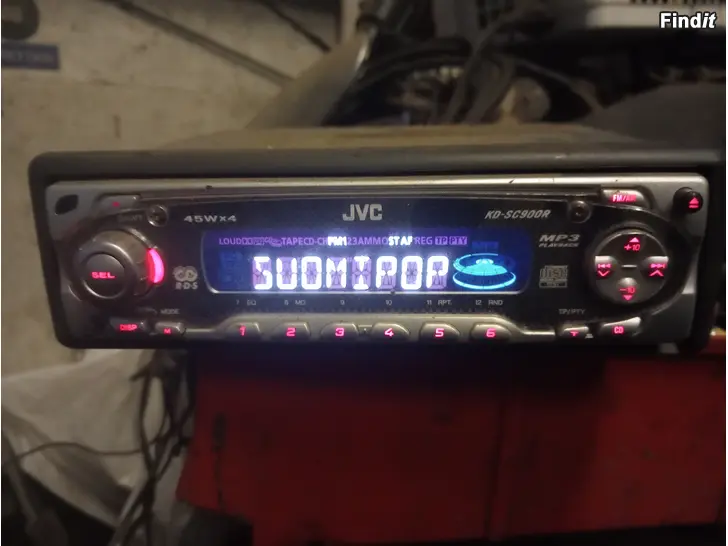 Myydään JVC autoradio +cd malli KD-SC500R