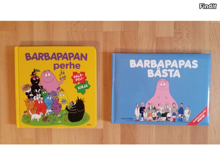 Myydään Barbapapa  palapelikirja ja Barbapapas Bästa 3 böcker i en