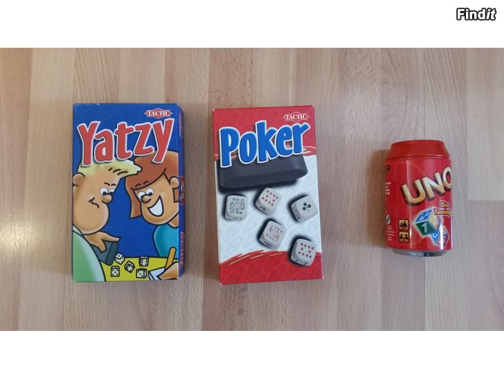 Säljes Matkapelit Uno Yatzy Poker