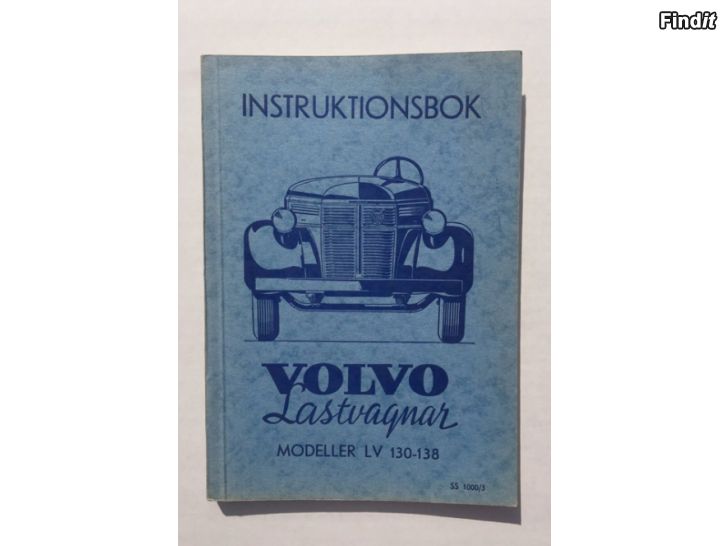 Säljes Instruktionsbok Volvo Lastvagnar år 1944