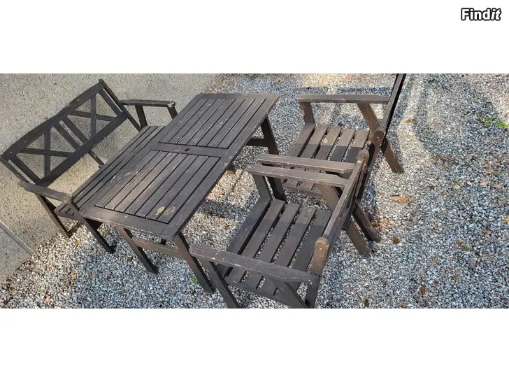 Säljes Trädgårdsmöbler, soffa, stolar och bord