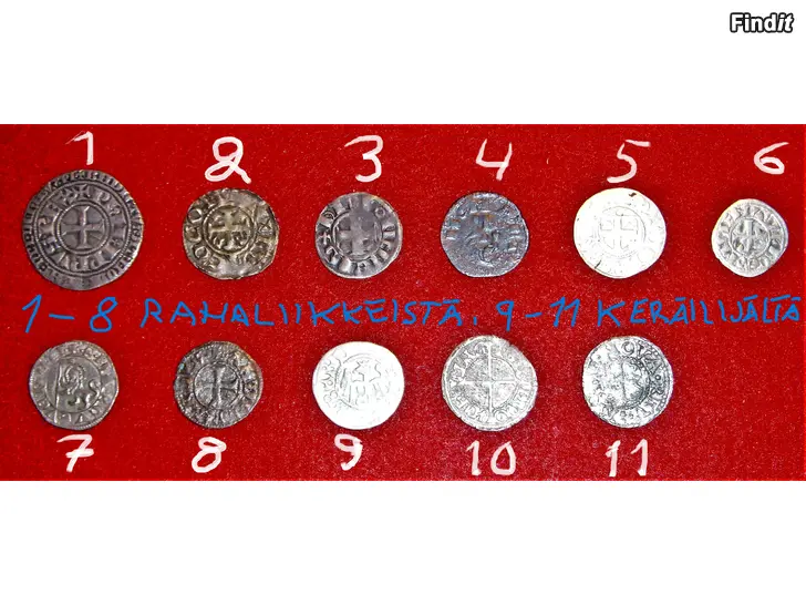 Myydään Keskiajan ja antiikin hopearahakokoelma + Kiinakokoelma