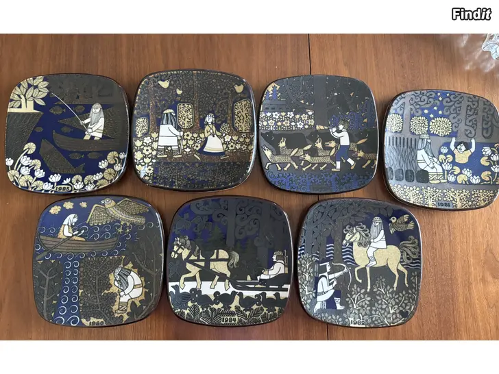 Myydään Kalevala årstallrikar, Arabia