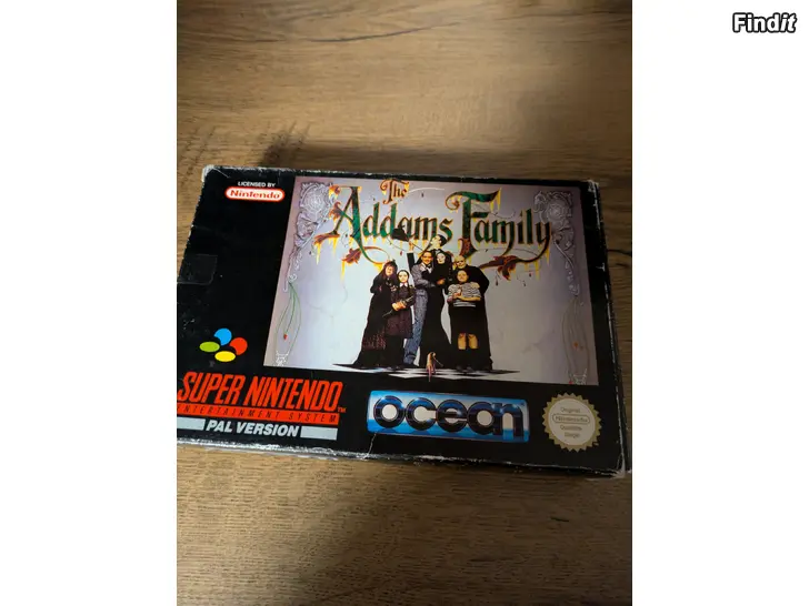 Säljes Nintendo SNES spel Adams Family