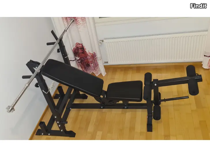 Säljes GORILLA SPORTS TRÄNINGSBÄNK + SKIVSTÅNG 30 mm