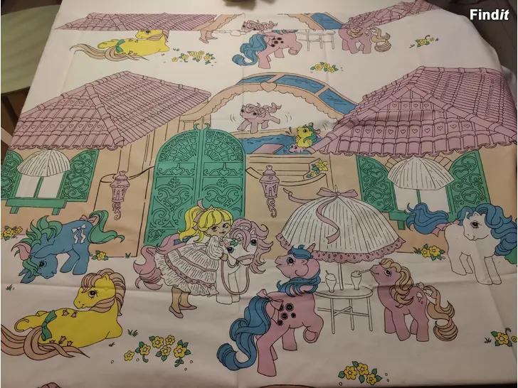 Myydään My little pony kangas 80-luku