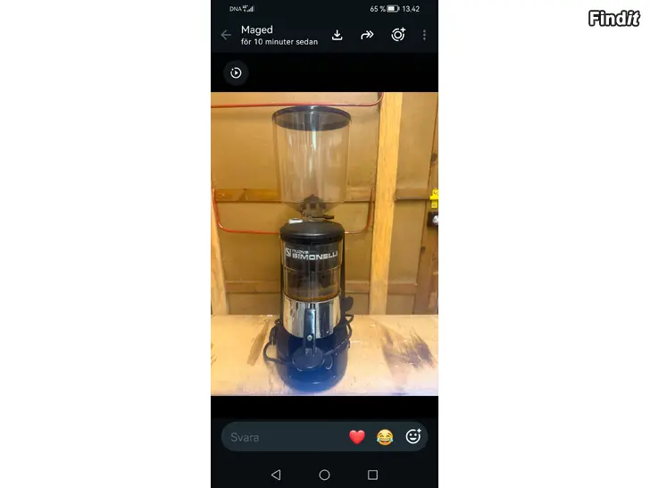 Säljes Nuova Simonelli MDX Kaffekvarn