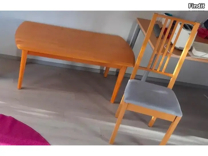Myydään Sohvapöytä tuoli pyöreä matto