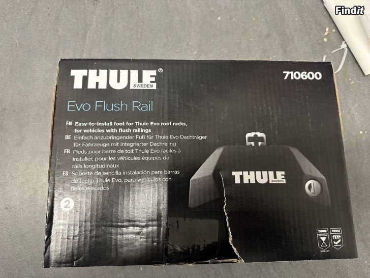 Myydään Thule Evo Flush Rail jalkasarja 710600