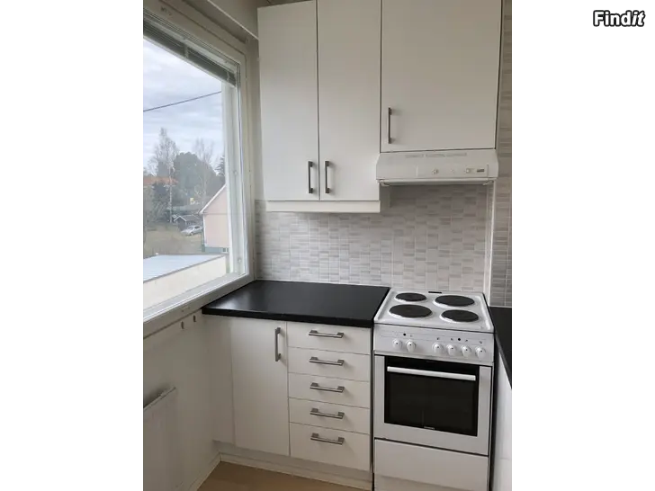 Vuokrataan Uthyres 1rum + kokvrå, inglasad balkong, 31m2, Jakobstad