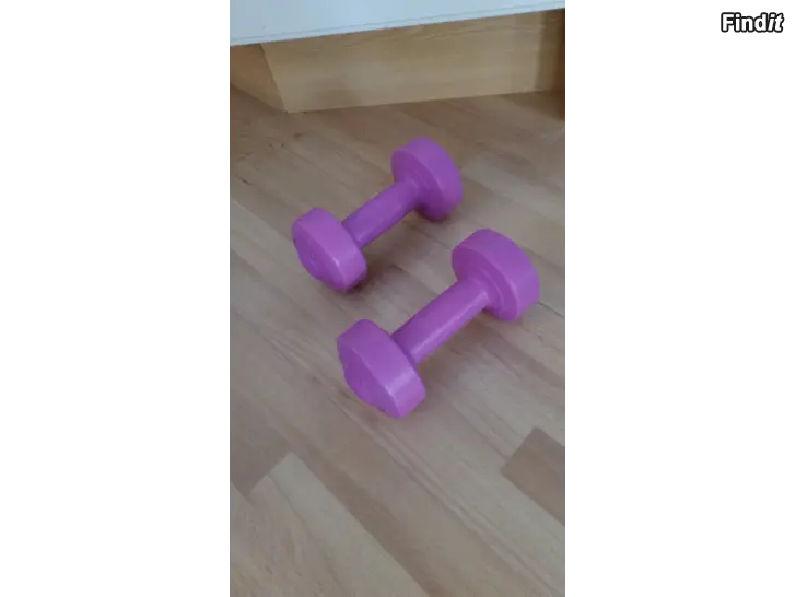 Myydään Pinkit käsipainot 2kpl 1kg Dumbell  -6e