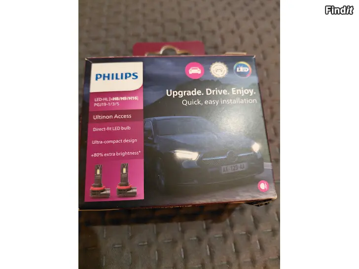 Myydään Led polttimopari H8/H9/H16