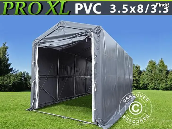 Säljes Båthall PRO XL 3,5 x 8 x 3,3 x 3,94 m PVC Grå