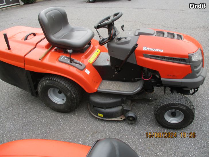 Myydään Husqvarna CTH 171 gräsklippare med uppsamlare