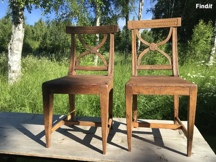 Säljes Talonpoikaistuolit, bellmantyyliset