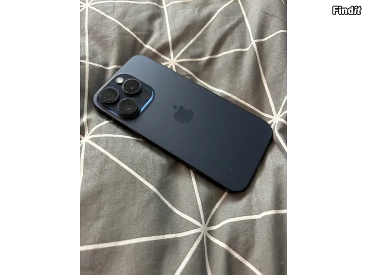 Myydään iPhone 15 pro 128 titanium blue