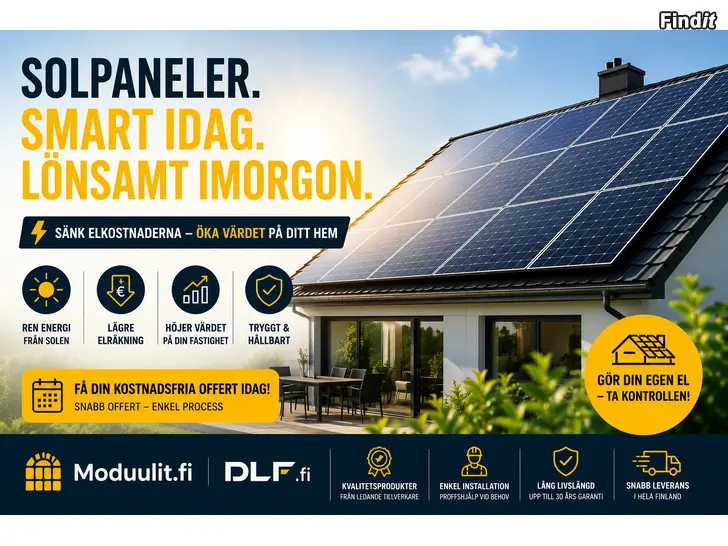 Säljes Sänk dina elkostnader med solpaneler