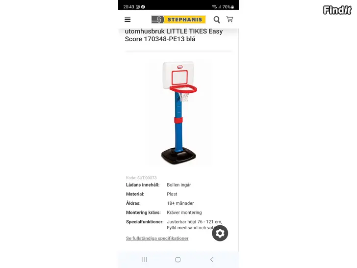 Myydään Basketbollset