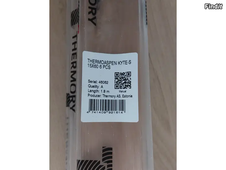 Myydään Ribbpanel Kyte-S värmebehandlad asp