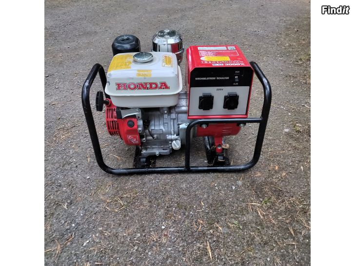 Säljes ERITTÄIN VÄHÄN KÄYTETTY  VARMATOIMINEN AGGREGAATTI  HONDA EG 3000 X AC 230 V