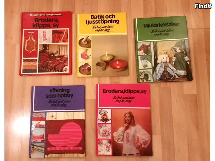 Myydään Hobbyböcker på svenska vintage 1970-tal