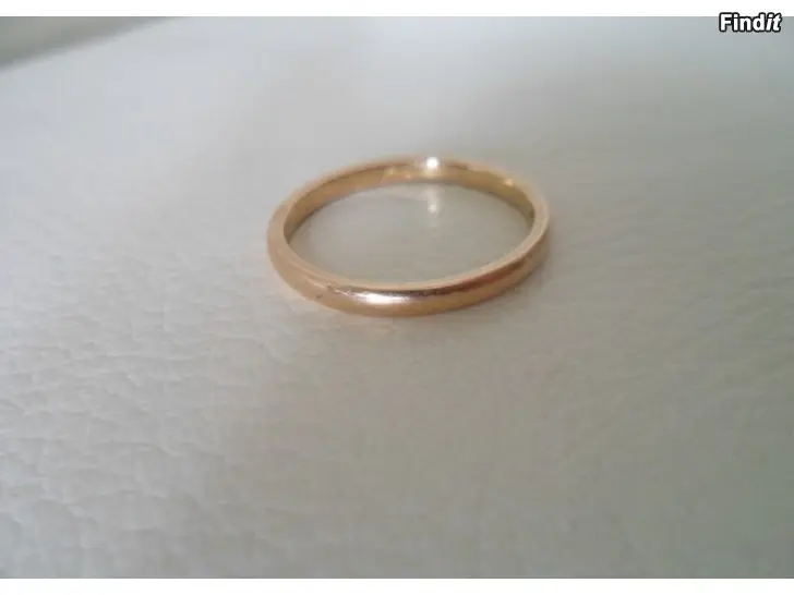 Myydään Sileä sormus 18K Kulta koko 19,5 v.1946