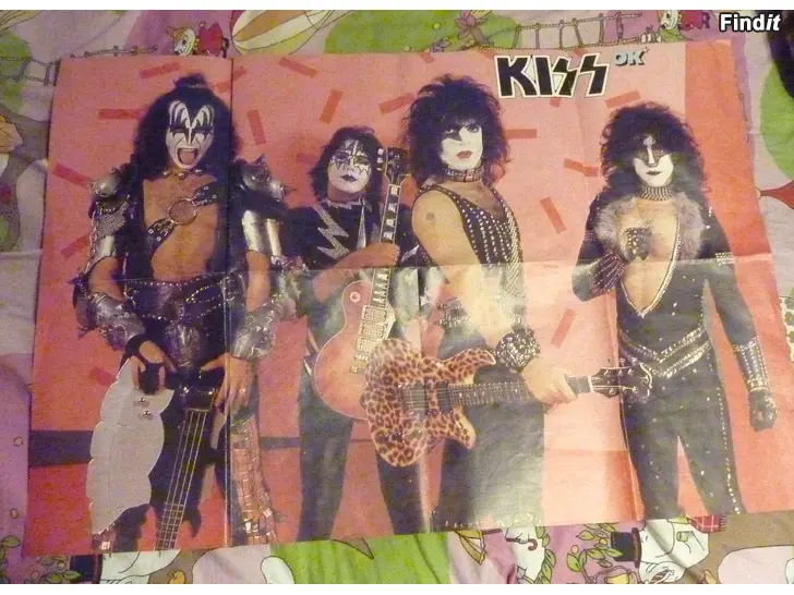 Myydään KISS juliste jostain 1980-luvulta