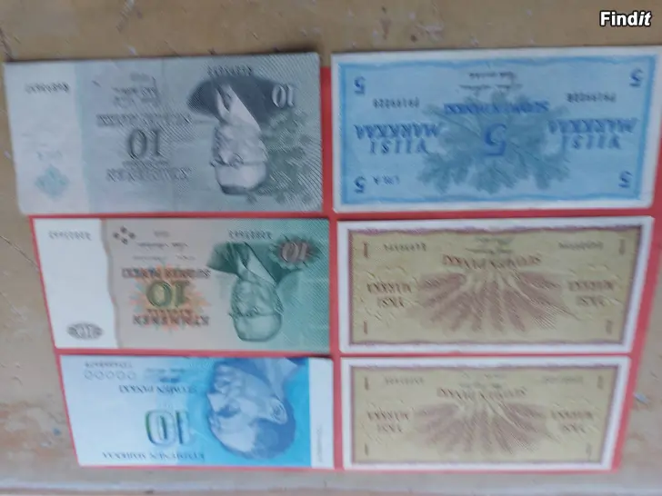 Myydään Finska Marksedlar