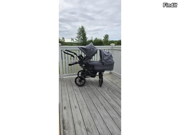 Säljes Emmaljunga super viking go double syskonvagn