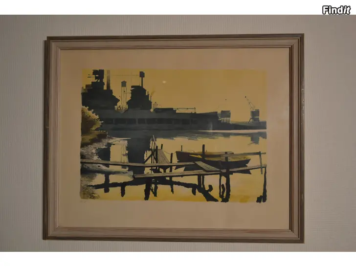 Säljes Litografi av Arvid Jorm  58/260