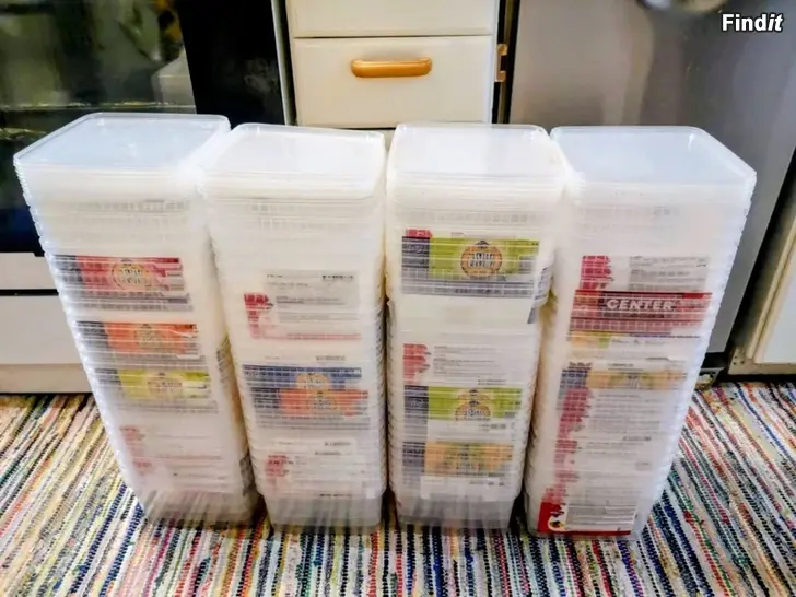 Myydään 50st Förvaringslådor/förvaringsboxar 3liter Med Lock