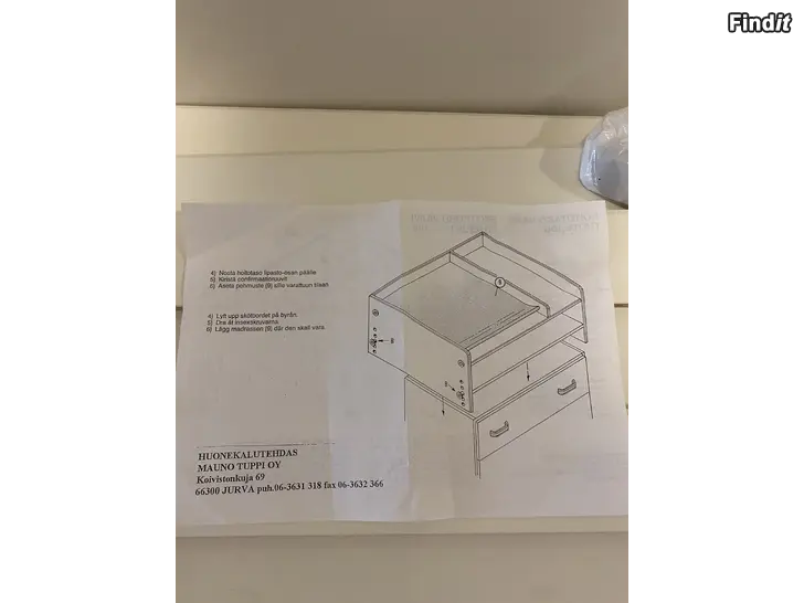 Myydään HOITOPÖYTÄ - SKÖTBORD