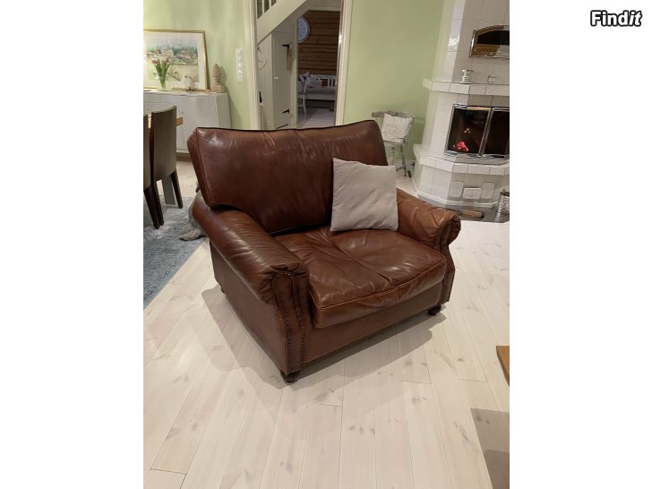 Säljes Fåtölj  American Hampton wintage leather chair XL