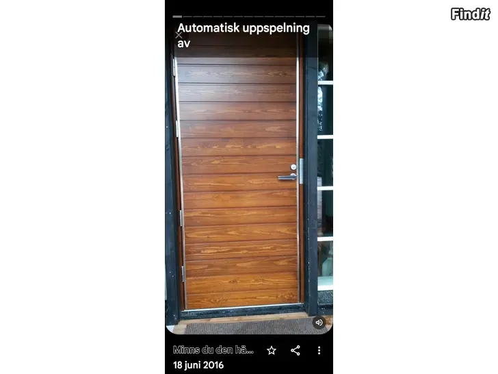 Säljes Ytterdörr KASKIPUU NILSI säljes