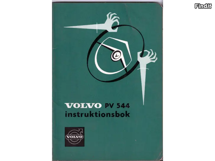 Säljes Volvo 544 1963 Instruktionsbok S och P 455 FI