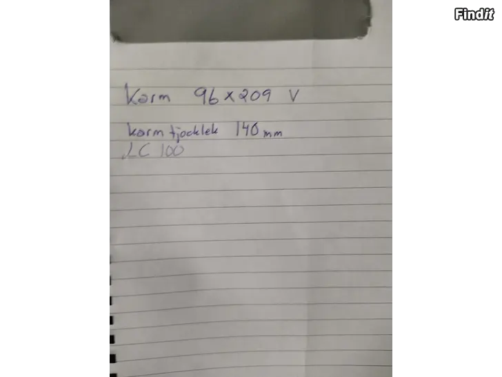 Säljes Trä ytterdörr