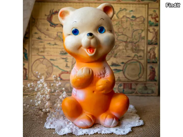 Myydään Vintage Bisenka Nalle Vinkulelu