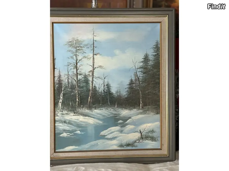 Myydään Luontotaulu-Naturtavla 72x62cm