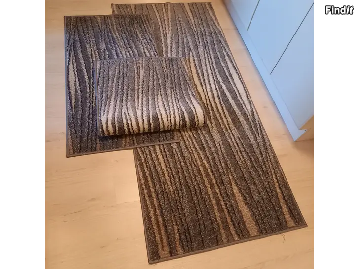 Myydään 3 mattoa, beige-harmaa-valkoinen