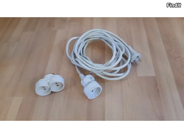 Myydään Jatkojohto 1-osainen 5m valkoinen 5e