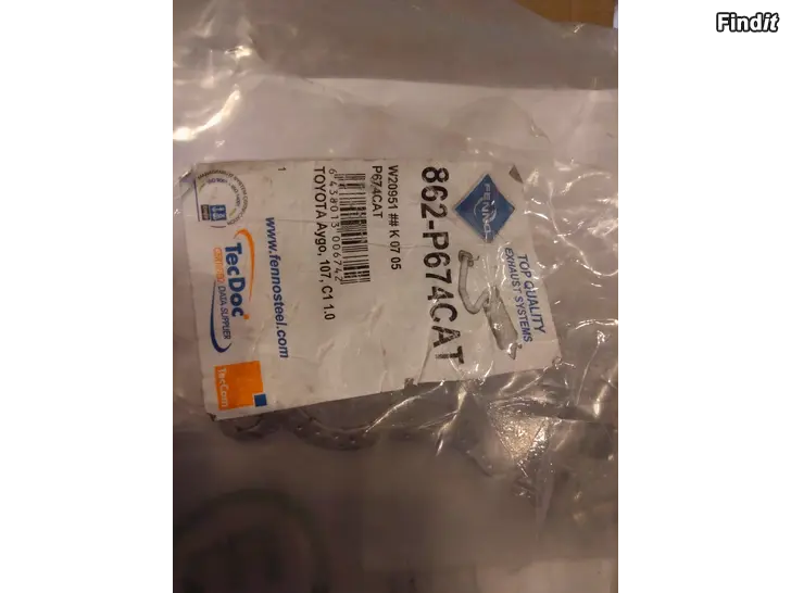 Myydään Uusi katalysaattori aygo-107-c1